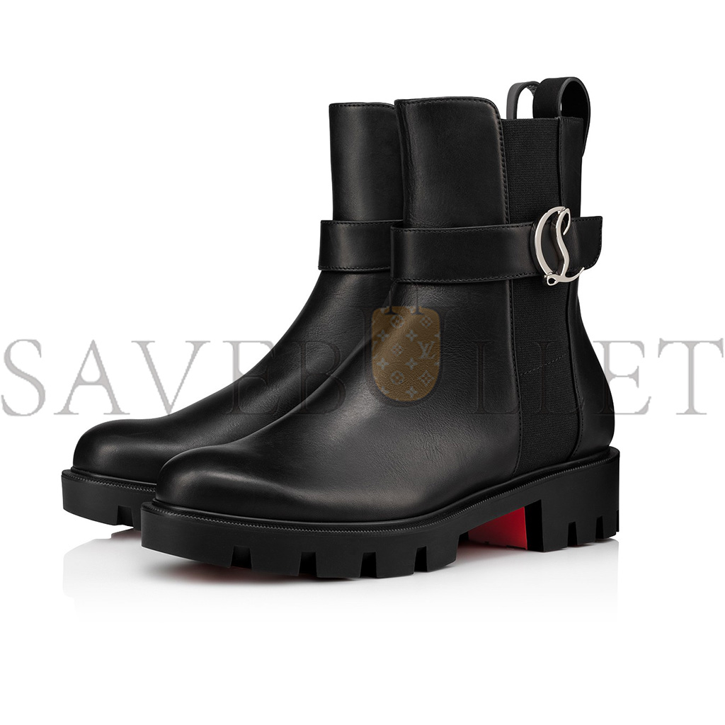 CHRISTIAN CL CHELSEA BOOTY LUGLOW BOOTS CALF LEATHER BLACK 1230304BK01 CHRISTIAN CL CHELSEA BOOTY LUGLOW BOOTS CALF LEATHER BLACK 1230304BK01